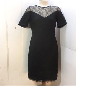 **3/$30** ASOS Black Lace Cut-Out Sheath Dress 6